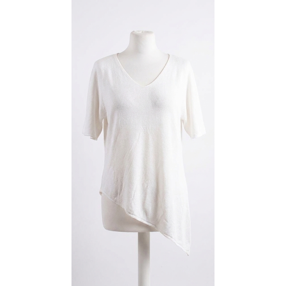 NEW GIGI MODA venosa v-neck dolman sweater in white